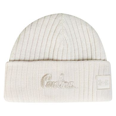 Men's Under Armour Stone South Carolina Gamecocks Sideline Halftime Shallow Cuffed Knit Hat