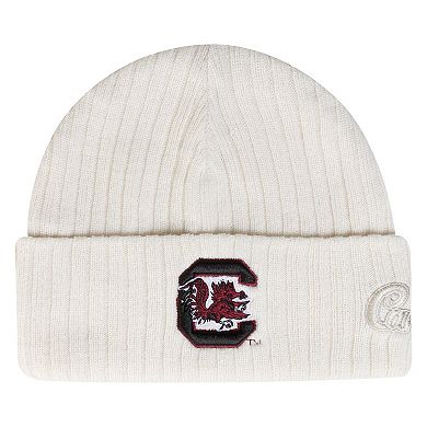 Men's Under Armour Stone South Carolina Gamecocks Sideline Halftime Shallow Cuffed Knit Hat