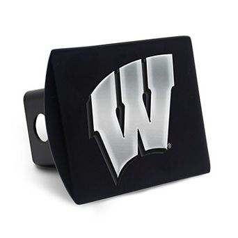 WinCraft Wisconsin Badgers Premium Metal Chrome Logo Hitch Cover