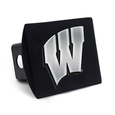 WinCraft Wisconsin Badgers Premium Metal Chrome Logo Hitch Cover