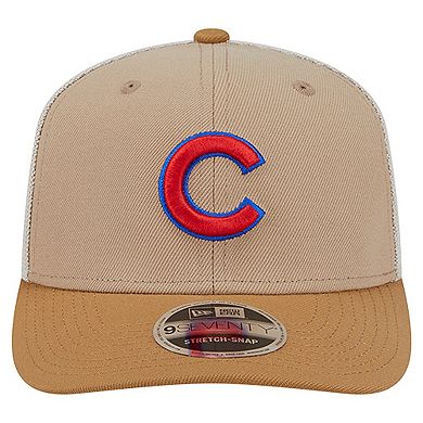 Men's New Era Stone Chicago Cubs 9SEVENTY Trucker Adjustable Hat