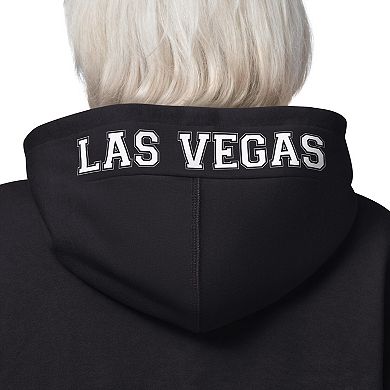 Women's Starter Black Las Vegas Raiders 4th Down Full-Zip Hoodie