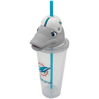Pegasus Miami Dolphins Mascot Lid 24oz. Sipper Cup