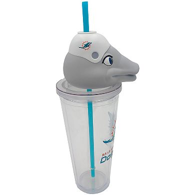 Pegasus Miami Dolphins Mascot Lid 24oz. Sipper Cup
