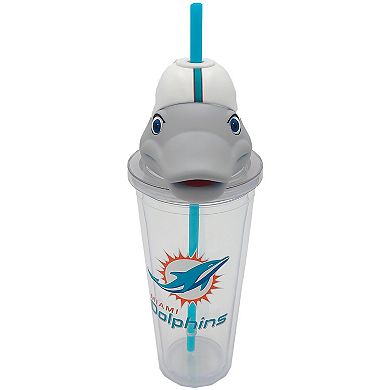 Pegasus Miami Dolphins Mascot Lid 24oz. Sipper Cup