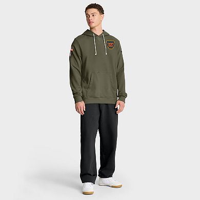 Men's Nike Olive Washington Commanders 2025 Salute to Service Sideline Standard Issue Dri-FIT Hoodie