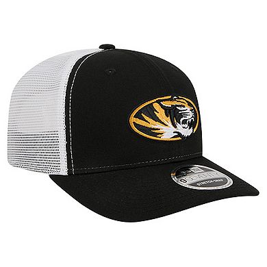 Men's New Era Black Missouri Tigers Team 9SEVENTY COOLERA Trucker Adjustable Hat