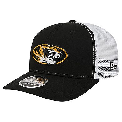 Men's New Era Black Missouri Tigers Team 9SEVENTY COOLERA Trucker Adjustable Hat