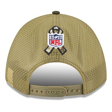 Youth New Era Green/Dark Green San Francisco 49ers 2025 Salute to Service 9FORTY A-Frame Adjustable Hat