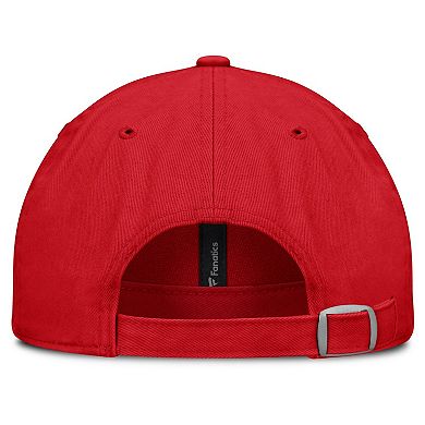 Men's Fanatics Red Chicago Blackhawks Fundamentals Archer Adjustable Hat