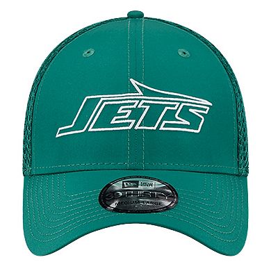Men's New Era Green New York Jets Outline 39THIRTY Flex Hat