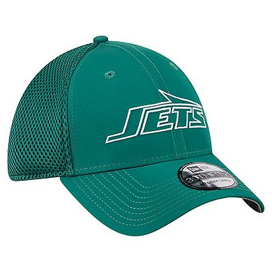 Men's New Era Green New York Jets Outline 39THIRTY Flex Hat