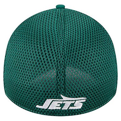 Men's New Era Green New York Jets Outline 39THIRTY Flex Hat