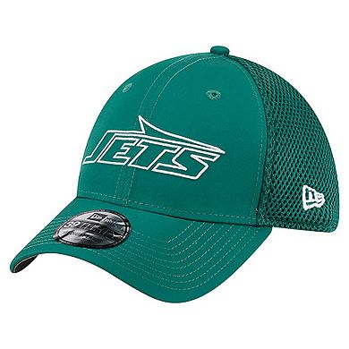Men's New Era Green New York Jets Outline 39THIRTY Flex Hat
