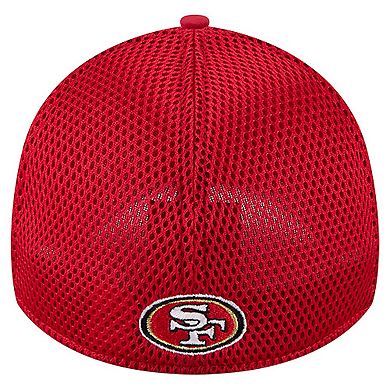 Men's New Era Scarlet San Francisco 49ers Outline 39THIRTY Flex Hat