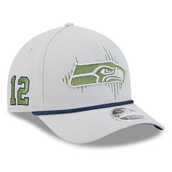 Youth New Era Wolf Gray Seattle Seahawks 2025 Rivalries Collection 9FORTY A-Frame Adjustable Hat