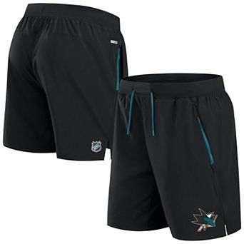 Men's Fanatics Black San Jose Sharks Authentic Pro Rink Performance Shorts