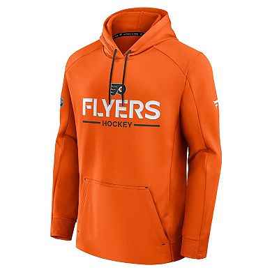 Men's Fanatics Orange Philadelphia Flyers Authentic Pro Rink Hoodie