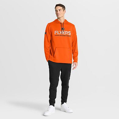 Men's Fanatics Orange Philadelphia Flyers Authentic Pro Rink Hoodie