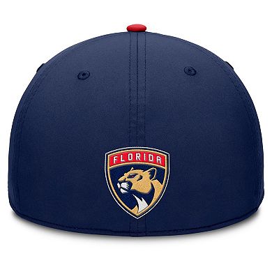 Men's Fanatics Navy/Red Florida Panthers Authentic Pro Rink Team Code Flex Hat