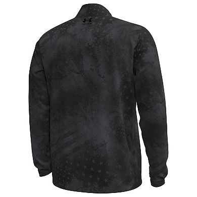 Men's Under Armour Black Maryland Terrapins Freedom Collection ArmorFuse Half-Zip Top