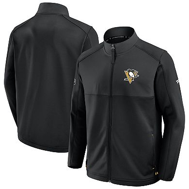 Men's Fanatics Black Pittsburgh Penguins Authentic Pro Rink Full-Zip Jacket