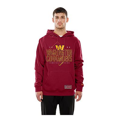 Men's New Era Burgundy Washington Commanders Combine Authentic Local State Throwback Hoodie