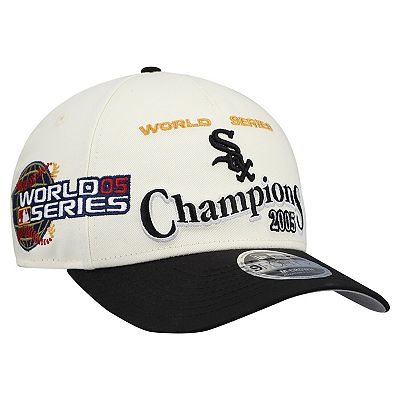 Men's New Era Cream/Black Chicago White Sox World Series 9FORTY M