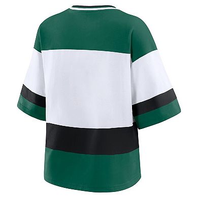 Women's WEAR by Erin Andrews Green/White Minnesota Wild Jersey Style Tee