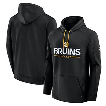 Men's Fanatics Black Boston Bruins Authentic Pro Rink Hoodie