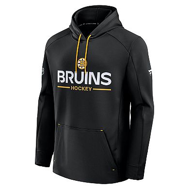 Men's Fanatics Black Boston Bruins Authentic Pro Rink Hoodie