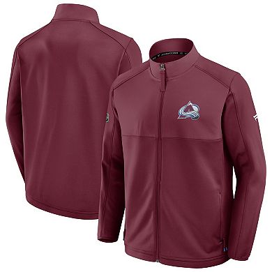 Men's Fanatics Burgundy Colorado Avalanche Authentic Pro Rink Full-Zip Jacket