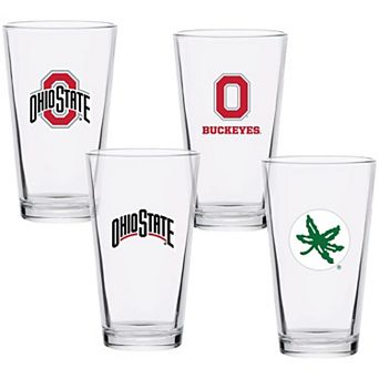 Ohio State Buckeyes 16oz. Collector Pint Glass Four-Set