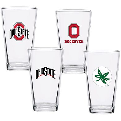 Ohio State Buckeyes 16oz. Collector Pint Glass Four-Set