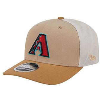 Men's New Era Stone Arizona Diamondbacks 9SEVENTY Trucker Adjustable Hat