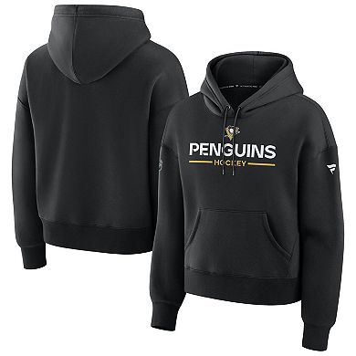 Women's Fanatics Black Pittsburgh Penguins Authentic Pro Primary Pullover Hoodie