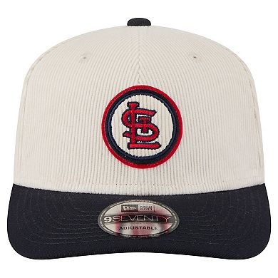 Men's New Era Cream St. Louis Cardinals Loyal 9SEVENTY Adjustable Hat