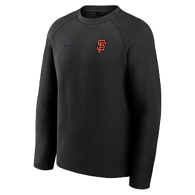 Men's Nike Black San Francisco Giants Tech Fleece Raglan Sweatshirt