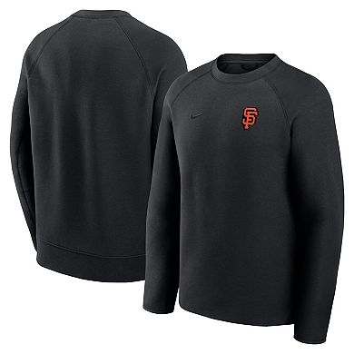 Men's Nike Black San Francisco Giants Tech Fleece Raglan Sweatshirt
