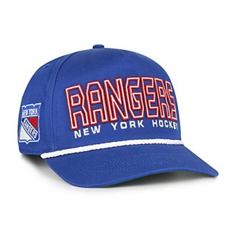 Men's '47 Blue New York Rangers Byline Hitch Adjustable Hat