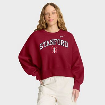 Women's Nike Cardinal Stanford Cardinal Oversized Phoenix Arch Pullover Sweatshirt
