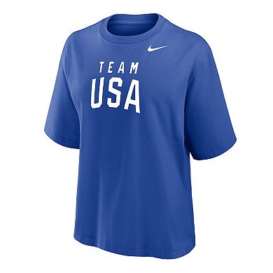 Women's Nike Royal Team USA Boxy T-Shirt