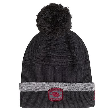 Men's Under Armour Charcoal South Carolina Gamecocks Freedom Collection Cuffed Knit Hat with Pom