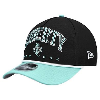 Men's New Era Black New York Liberty Bold Arch 9FORTY A-Frame M-Crown Adjustable Hat