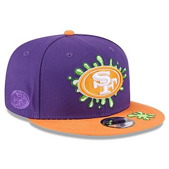 Youth New Era Purple/Orange San Francisco 49ers Nickelodeon Slime 9FIFTY Snapback Hat