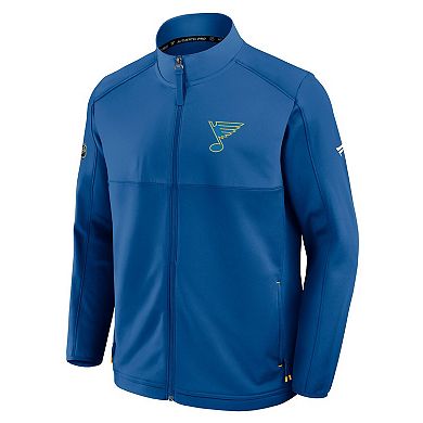 Men's Fanatics Blue St. Louis Blues Authentic Pro Rink Full-Zip Jacket