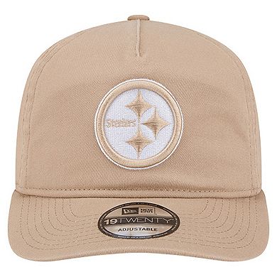 Men's New Era Tan Pittsburgh Steelers 19TWENTY Adjustable Hat