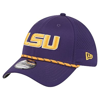 Men's New Era Purple LSU Tigers Rope 39THIRTY Flex Hat