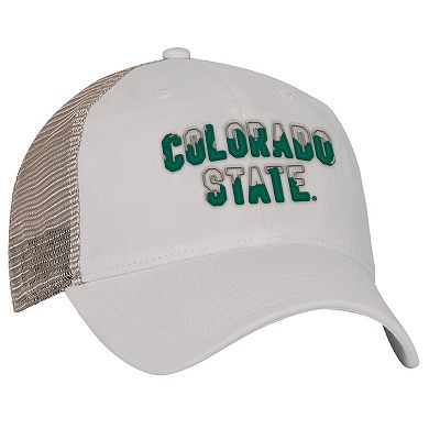 Men's Under Armour Stone Colorado State Rams College Essentials Adjustable Trucker Hat