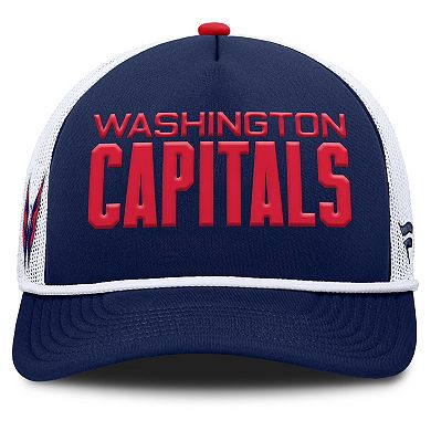 Men's Fanatics Navy/White Washington Capitals Authentic Pro Rink A-Frame Adjustable Hat